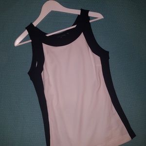 Nic + Zoe, Small, White/Black Blouse